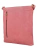 HIDE & STITCHES Leren schoudertas lichtroze - (B)30 x (H)30 x (D)2 cm
