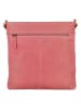 HIDE & STITCHES Leren schoudertas lichtroze - (B)30 x (H)30 x (D)2 cm