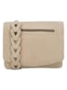 HIDE & STITCHES Leren schoudertas beige - (B)21 x (H)17 x (D)4 cm