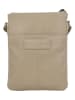 HIDE & STITCHES Leder-Umhängetasche in Beige - (B)17 x (H)21 x (T)2 cm