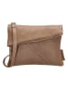 HIDE & STITCHES Leder-Umhängetasche in Beige - (B)27 x (H)21 x (T)2 cm