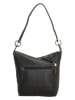 HIDE & STITCHES Leder-Schultertasche in Schwarz - (B)21 x (H)29 x (T)10 cm