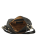 HIDE & STITCHES Leder-Schultertasche in Schwarz - (B)21 x (H)29 x (T)10 cm