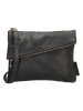 HIDE & STITCHES Leder-Umhängetasche in Schwarz - (B)27 x (H)21 x (T)2 cm