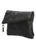 HIDE & STITCHES Leder-Umhängetasche in Schwarz - (B)27 x (H)21 x (T)2 cm