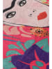 Elizabed 2-delige set: badmatten "Frida" roze/turquoise