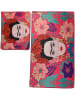 Elizabed 2-delige set: badmatten "Frida" roze/turquoise