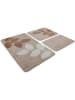 Elizabed 3er-Set: Badvorleger "Innovia" in Beige/ Weiß