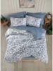 Elizabed Beddengoedset "Loop" wit/blauw