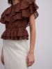 BGN Bluse in in Dunkelbraun
