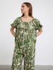 BGN Bluse in Beige/ Grün