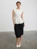 BGN Kleid in Creme/ Schwarz