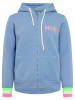 Zwillingsherz Sweatjacke "MoinZH in Blau/ Pink/ Grün
