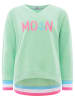 Zwillingsherz Sweatshirt "MoinZH" in Mint/ Pink