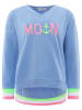 Zwillingsherz Sweatshirt "MoinZH" in Blau/ Pink