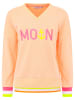 Zwillingsherz Sweatshirt "MoinZH" in Apricot/ Pink