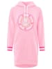 Zwillingsherz Sweatjurk "Zuhause am Strand" lichtroze/roze