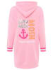 Zwillingsherz Sweatkleid "Zuhause am Strand" in Rosa/ Pink