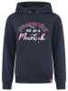 Zwillingsherz Hoodie "Meerweh" donkerblauw/roze