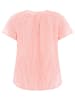 Zwillingsherz Bluse "Neon Streifen" in Orange/ Weiß/ Pink