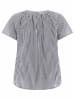 Zwillingsherz Blouse "Neon Streifen" wit/donkerblauw/roze