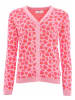 Zwillingsherz Cardigan "Gestrickter-Leo" in Rosa