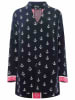 Zwillingsherz Cardigan "Anker & Strandglück" in Dunkelblau/ Pink