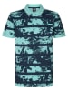 Petrol Poloshirt in Türkis/ Dunkelblau