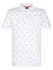 Petrol Poloshirt wit