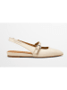 Marc O'Polo Shoes Leder-Slingballerinas in Creme