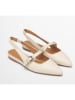 Marc O´Polo Leder-Slingballerinas in Creme