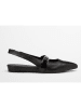 Marc O´Polo Leren slingballerina's zwart