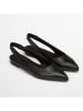 Marc O´Polo Leder-Slingballerinas in Schwarz