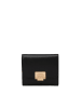Marc O´Polo Leder-Geldbörse in Schwarz - (B)10,5 x (H)9 x (T)3 cm