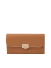 Marc O´Polo Leren portemonnee lichtbruin - (B)20 x (H)11 x (D)3 cm