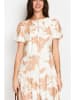 William de Faye Kleid in Weiß/ Beige