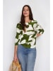 William de Faye Bluse in Khaki/ Creme