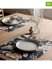 Mint Rugs 2er-Set: Tischsets "Yara" in Anthrazit/ Grün - (L)50 x (B)40 cm