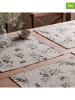 mint Deco 2-delige set: placemats "Cartagena" crème/paars - (L)50 x (B)40 cm