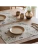 mint Deco 2-delige set: placemats "Cartagena" crème/paars - (L)50 x (B)40 cm