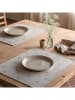 mint Deco 2-delige set: placemats "Shayla" crème/groen - (L)50 x (B)40 cm