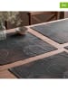 Mint Rugs 2er-Set: Tischsets "Naroa" in Anthrazit/ Gelb/ Weiß - (L)50 x (B)40 cm