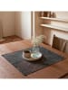 Mint Rugs 2er-Set: Tischsets "Naroa" in Anthrazit/ Gelb/ Weiß - (L)50 x (B)40 cm
