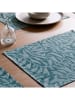 Mint Rugs 2-delige set: placemats "Yeray" turquoise - (L)50 x (B)40 cm