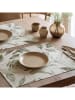Mint Rugs 2-delige set: placemats "Davy" crème/groen - (L)50 x (B)40 cm