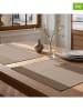mint Deco 2-delige set: placemats "Indra" taupe - (L)50 x (B)40 cm