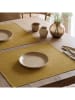 Mint Rugs 2-delige set: placemats "Indra" mosterdgeel - (L)50 x (B)40 cm