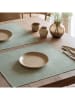 Mint Rugs 2er-Set: Tischsets "Indra" in Mint - (L)50 x (B)40 cm