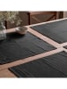 Mint Rugs 2-delige set: placemats "Indra" zwart - (L)50 x (B)40 cm