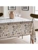Mint Rugs Tafellaken "Nordic Mildred" wit/beige/zwart